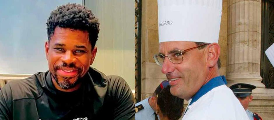 Tafari Campbell, cocinero de los Obama fallecido, y Walter Scheib cocinero jefe de la Casa Blanca fallecido en 2015