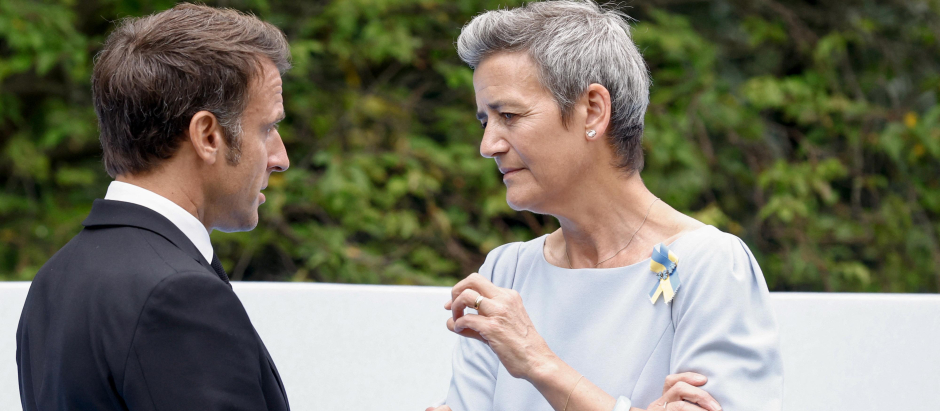 Margrethe Vestager quiere ganarse el apoyo de Macron