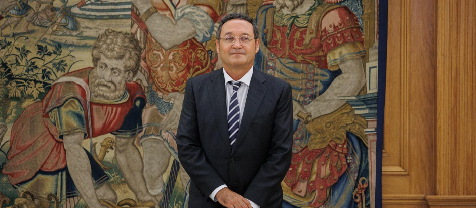 El Fiscal General del Estado, Álvaro García Ortiz, en la entrega de la Memoria Anual en el Palacio de la Zarzuela