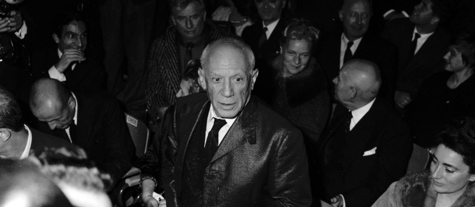 Picasso en Niza durante una gala por su 80 cumpleaños
