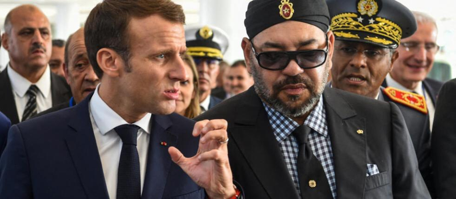 Mohamed y Macron Afp