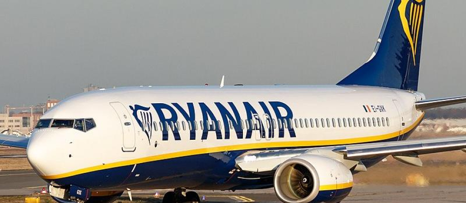 Avión de la compañía irlandesa Ryanair