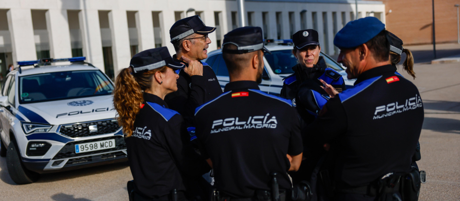 Vista de los nuevos uniformes de la Policía Municipal de Madrid