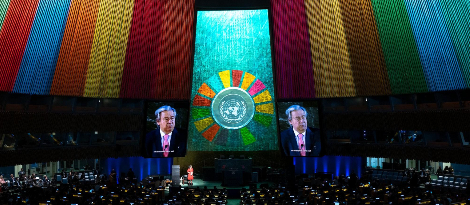 Los colores de la Agenda 2030 en la Asamblea General de la ONU