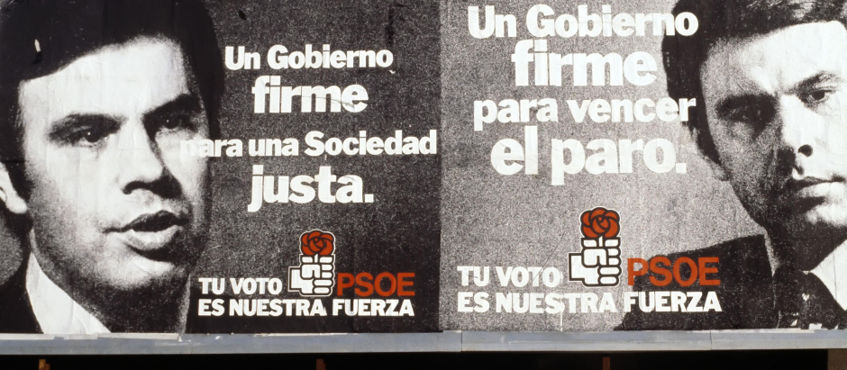 Cartel electoral del PSOE para las elecciones generales del año 1977