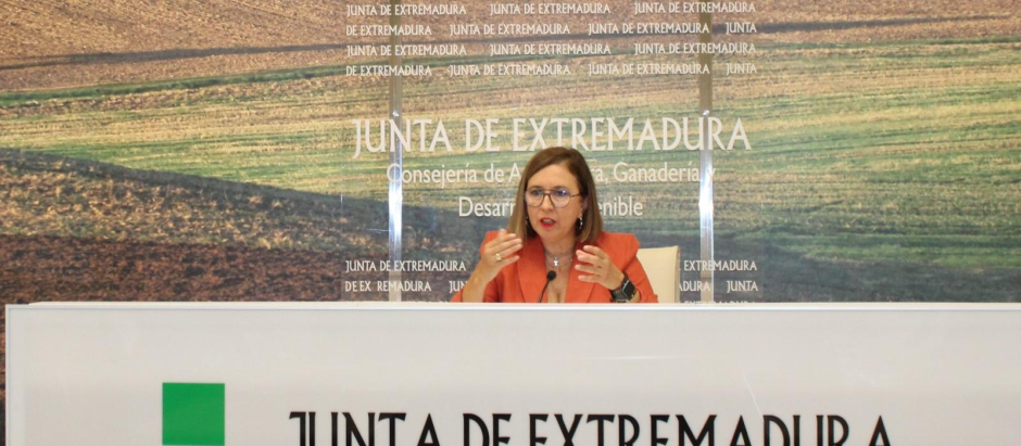 La Consejera de Agricultura extremeña, Mercedes Morán.