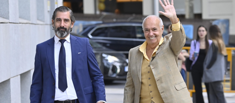 Jose Luis Moreno arriving to trial in Madrid 27 September 2023