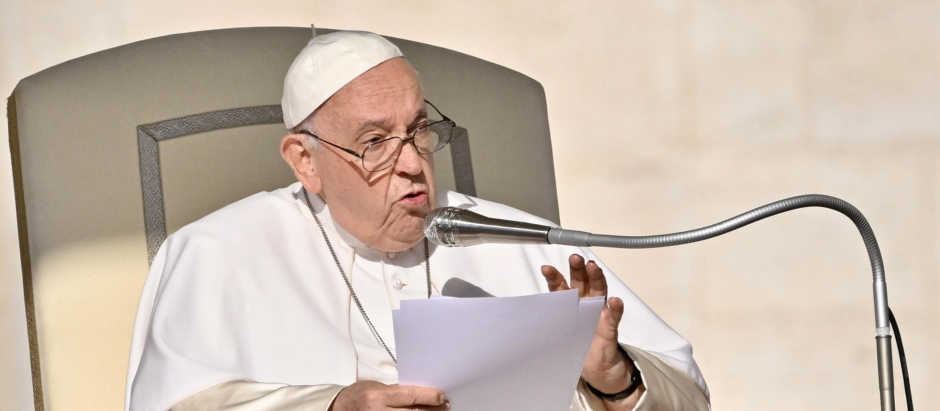 El Papa Francisco, durante la audiencia del pasado miércoles