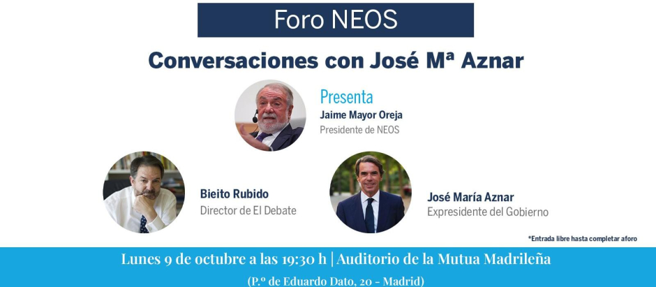 Foro Neos 'Conversaciones con José María Aznar'