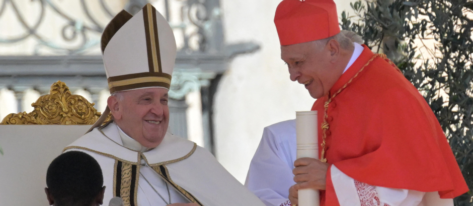 El Papa Francisco durante un consistorio para crear 21 nuevos cardenales en la plaza de San Pedro