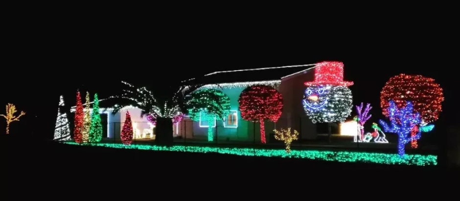 Iluminación navideña de la 'casa de Parbayón'