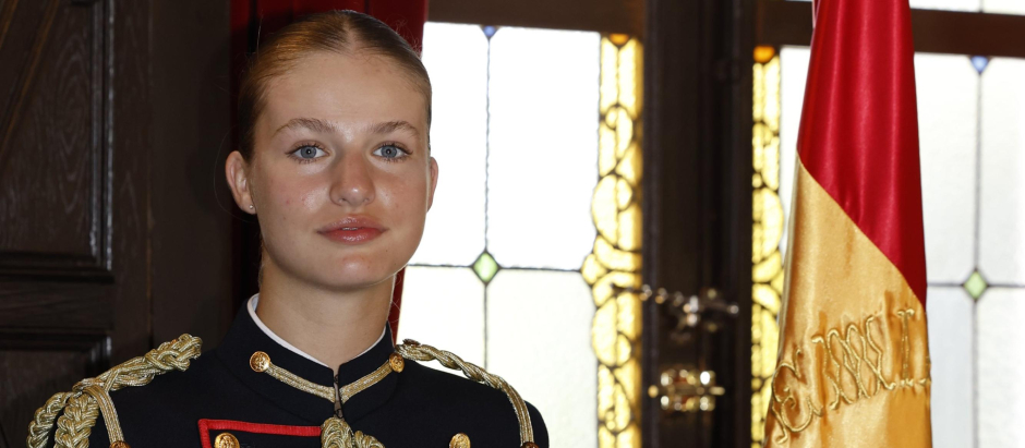 La Princesa Leonor, tras su Jura de Bandera en la Academia General Militar