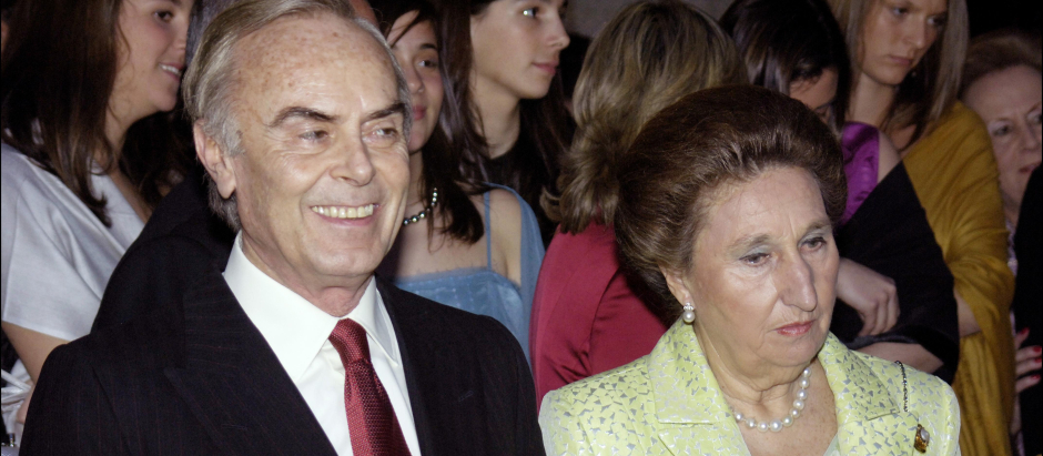 Carlos Zurita y la Infanta Margarita de Borbón