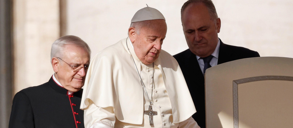 El Papa, a su llegada a la audiencia de este miércoles 11 de octubre