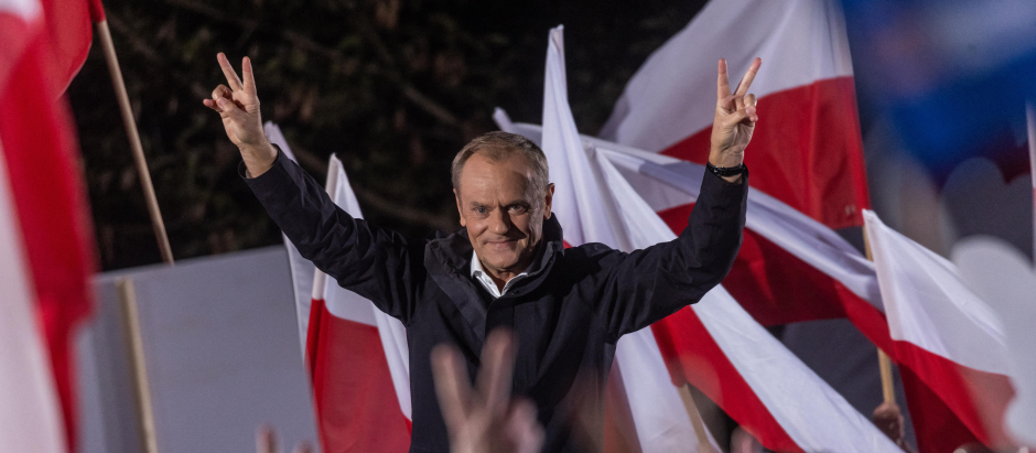 Donald Tusk, líder del partido Plataforma Cívica, candidato en las próximas elecciones polacas