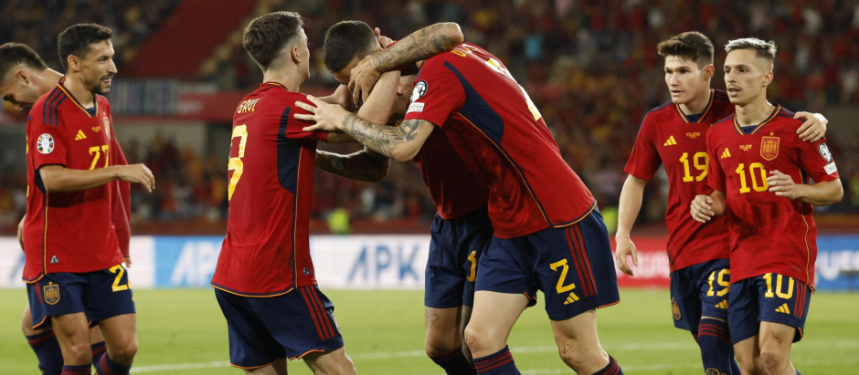 España ganó a Escocia en La Cartuja de Sevilla 2-0 y encarrila su pase a la Euro 2024
