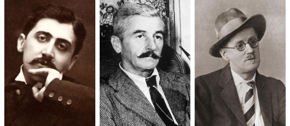 Marcel Proust, William Faulkner y James Joyce
