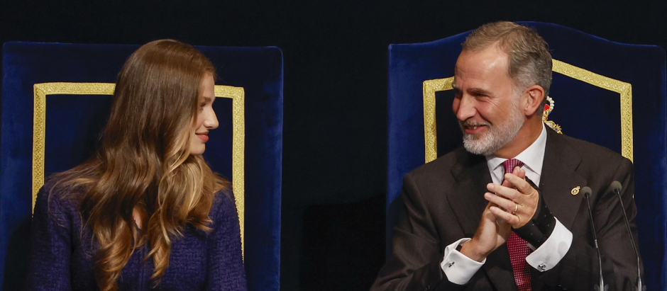 El Rey Felipe y la Princesa Leonor, en los Premios Princesa de Asturias