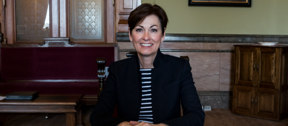 La gobernadora de Iowa, Kim Reynolds