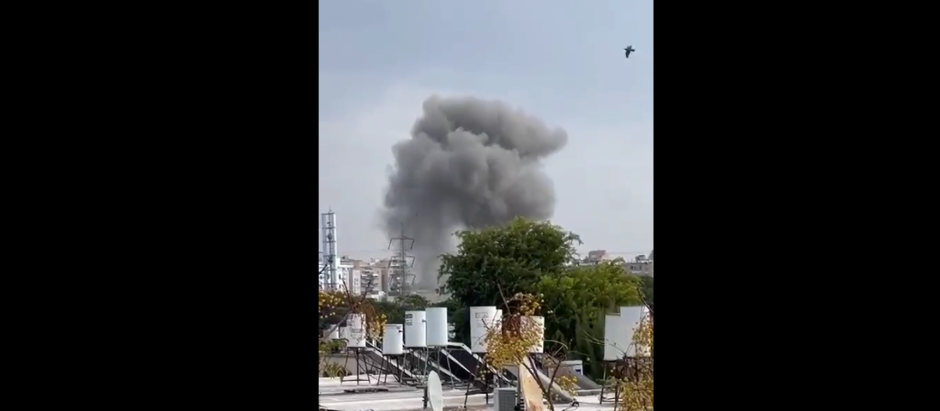 Bombardeo de Hamás sobre Tel Aviv