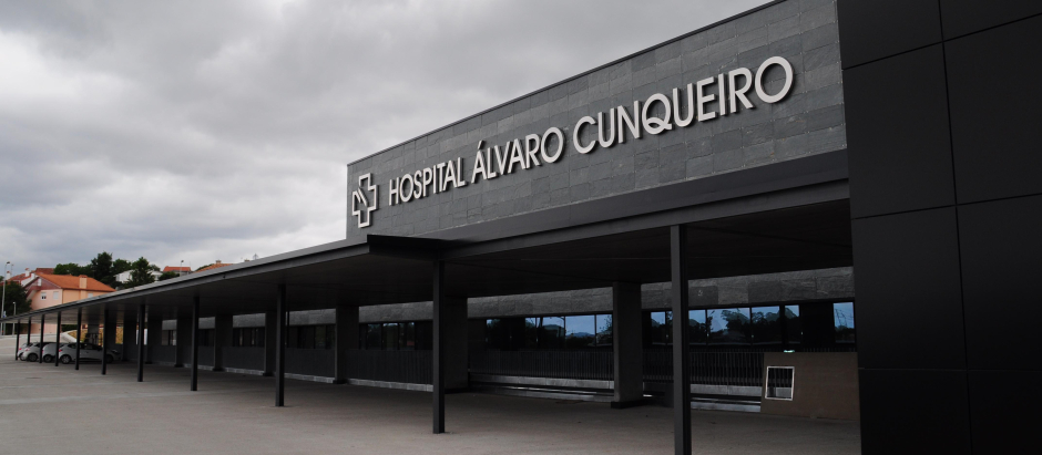 Fachada del Hospital Álvaro Cunqueiro, en Pontevedra