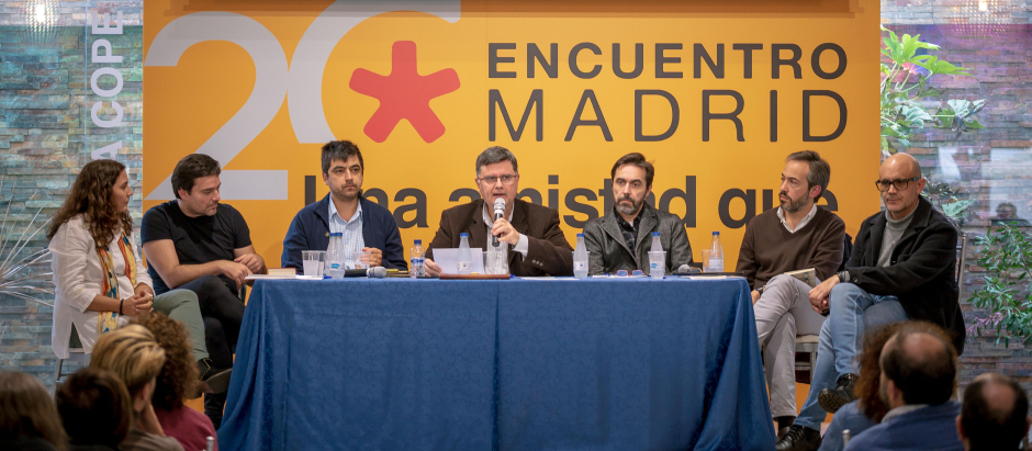 Isabel Almería, Aarón García Peña, Felipe A. Rojas Román, Gonzalo Santa María, Ignacio Rodríguez Díaz, Juan Meseguer y Pablo Luque Pinilla, en EncuentroMadrid 2023