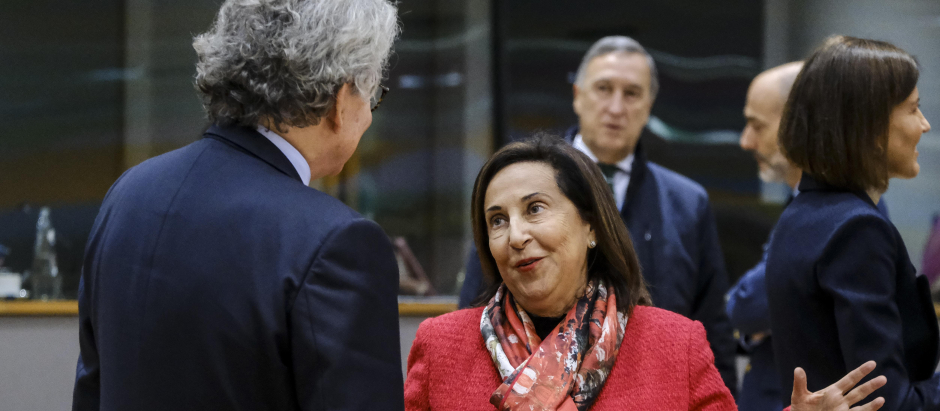 La ministra de Defensa, Margarita Robles, participó este martes en el Consejo Europeo
