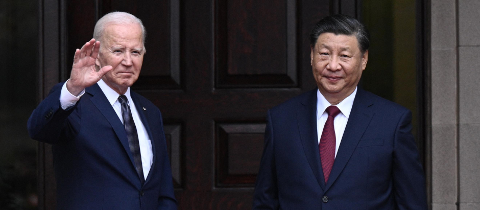 El presidente de EE.UU. Joe Biden y el presidente chino Xi Jinping en San Francisco
