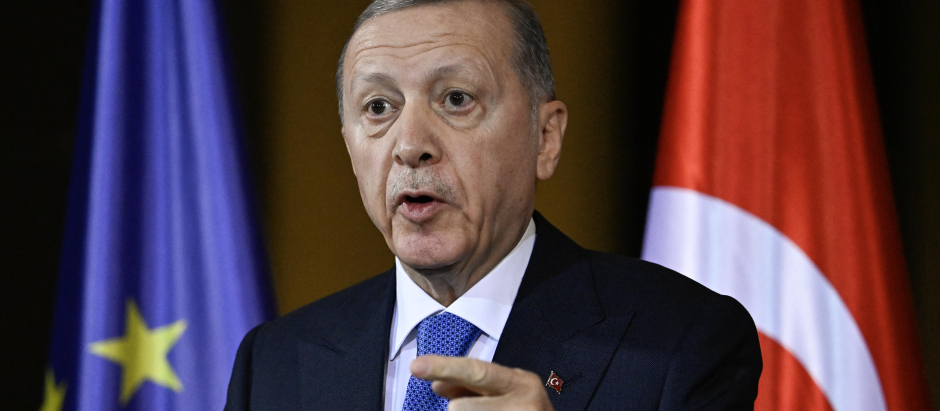 Recep Tayyip Erdogan, presidente de Turquía durante su visita a Berlin