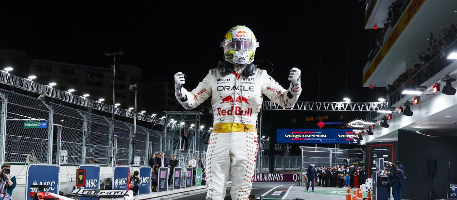 Max Verstappen, tras su victoria en el circuito de Las Vegas