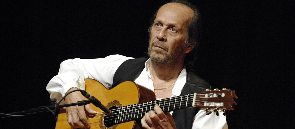 Paco de Lucía, durante un concierto en 2007