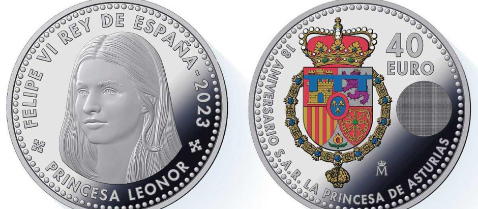 Moneda de la princesa Leonor
