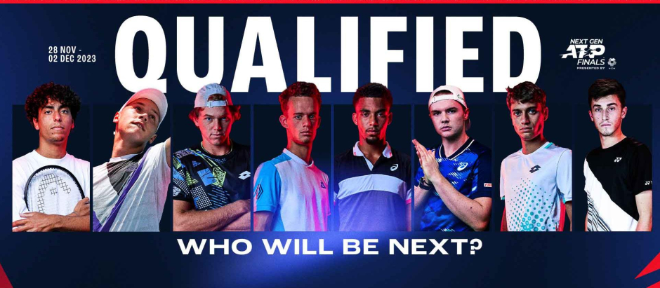 Cartel oficial con los integrantes de las NextGen ATP Finals