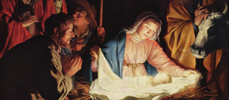 Representación de la noche del nacimiento de Jesús