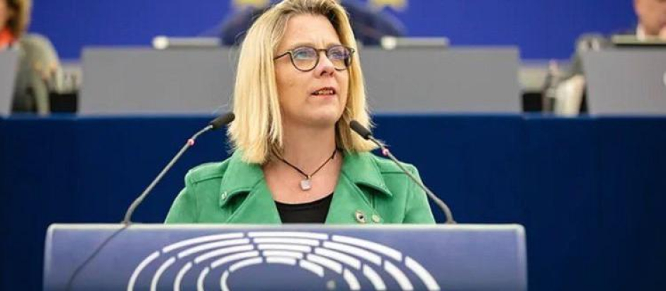 La ahora ex-eurodiputada Anne-Sophie Pelletier
