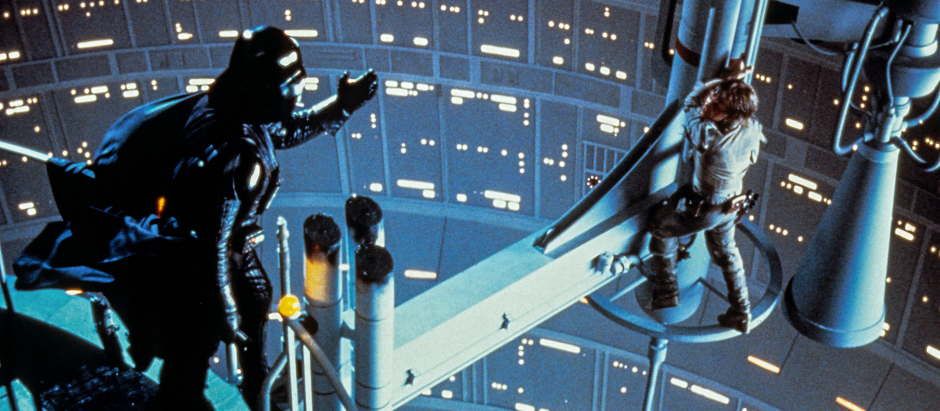 Darth Vader y Luke Skywalker, en El imperio contraataca