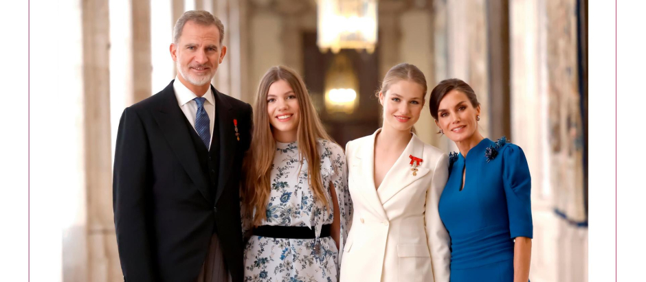 Los Reyes, la Princesa de Asturias y la Infanta felicitan la Navidad a los españoles