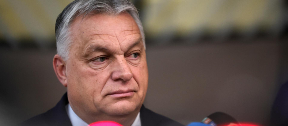 El primer ministro de Hungría, Viktor Orbán, en su llegada al Consejo Europeo este jueves
