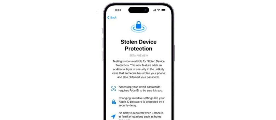 Función Apple stolen device