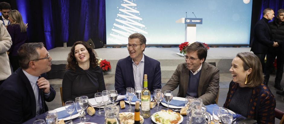 El PP de Madrid ha celebrado su tradicional cena de Navidad