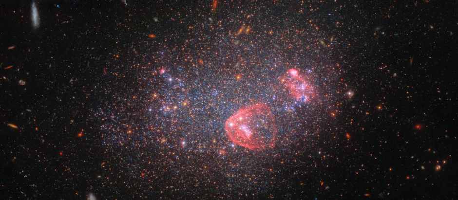 La galaxia UGC 8091 captada por el Hubble