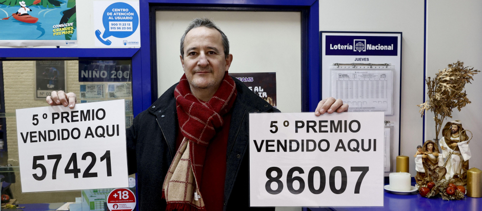 La administración de la calle Zurbano de Madrid, donde se han vendido décimos del número 86.007