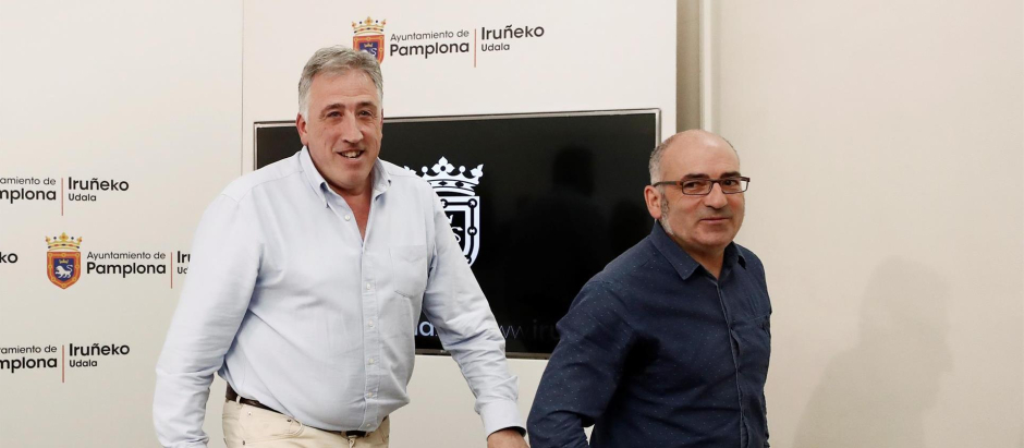 Joseba Asiron y Joxe Abaurrea, en una imagen de mayo de 2019