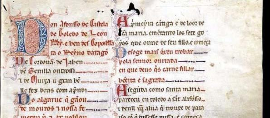 Reproducción digital de una página del manuscrito original