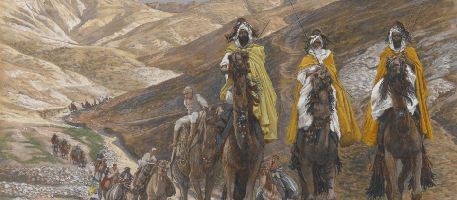 El viaje de los Reyes Magos (c. 1890), obra de James Tissot