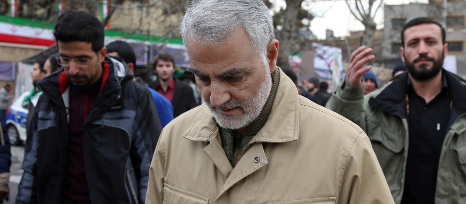 El general Qassem Soleimani en Teherán en 2016