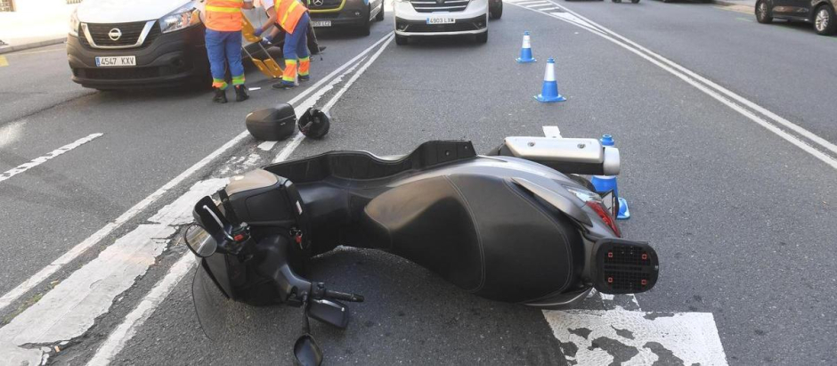 Los accidentes en scooter y motos de 125 habitualmente urbanos
