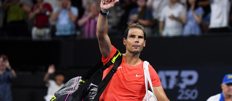 Rafael Nadal se despide de los aficionados del ATP 250 de Brisbane
