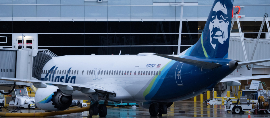 Un avión Boeing 737 MAX 9 de Alaska Airlines