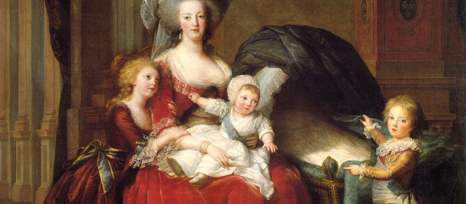 María Antonieta con sus hijos